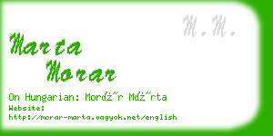 marta morar business card